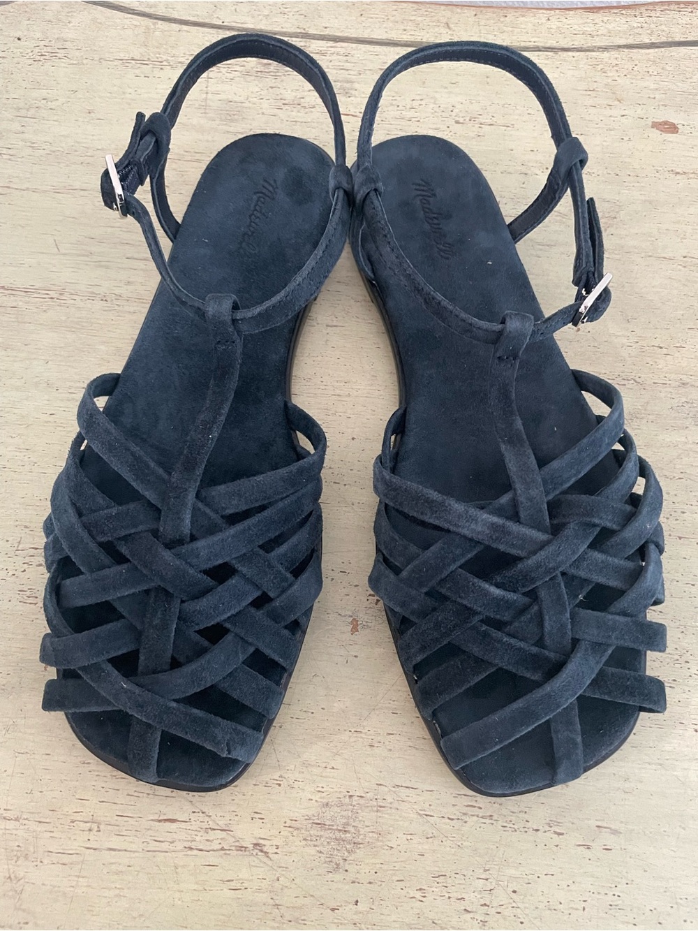 MADEWELL The Milano Fisherman Sandal in Juniper Berry Size 6 NWOB $138 NV666 - Picture 4 of 9